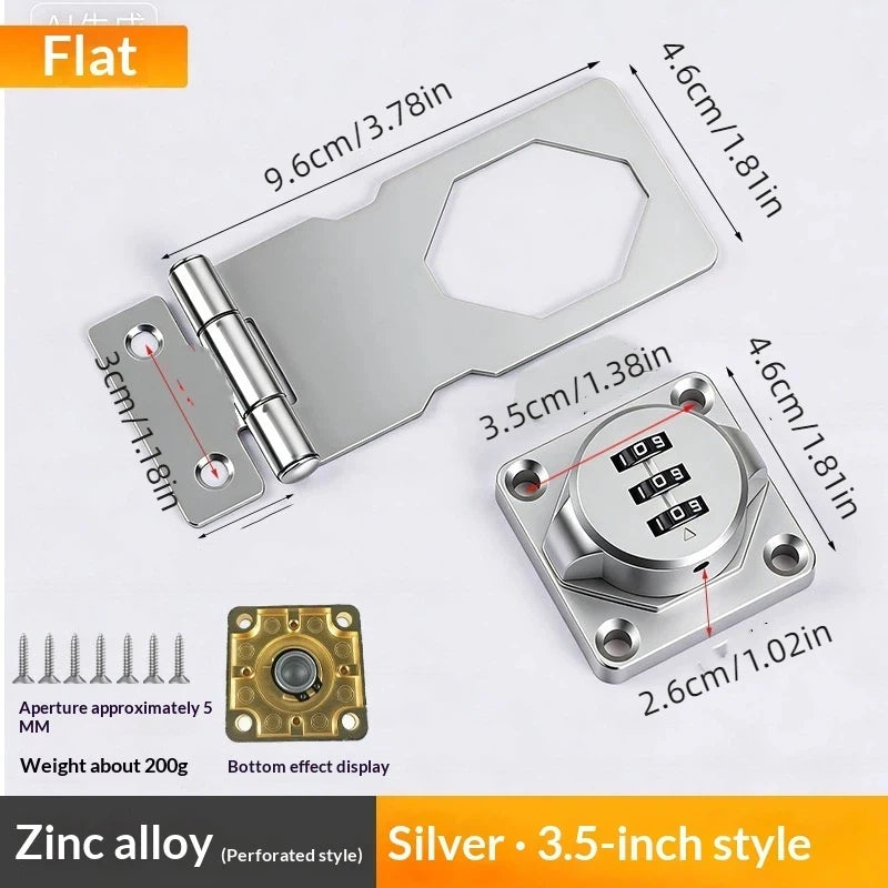 3-Digit Combination Cabinet Lock | Keyless Drawer & Door Lock