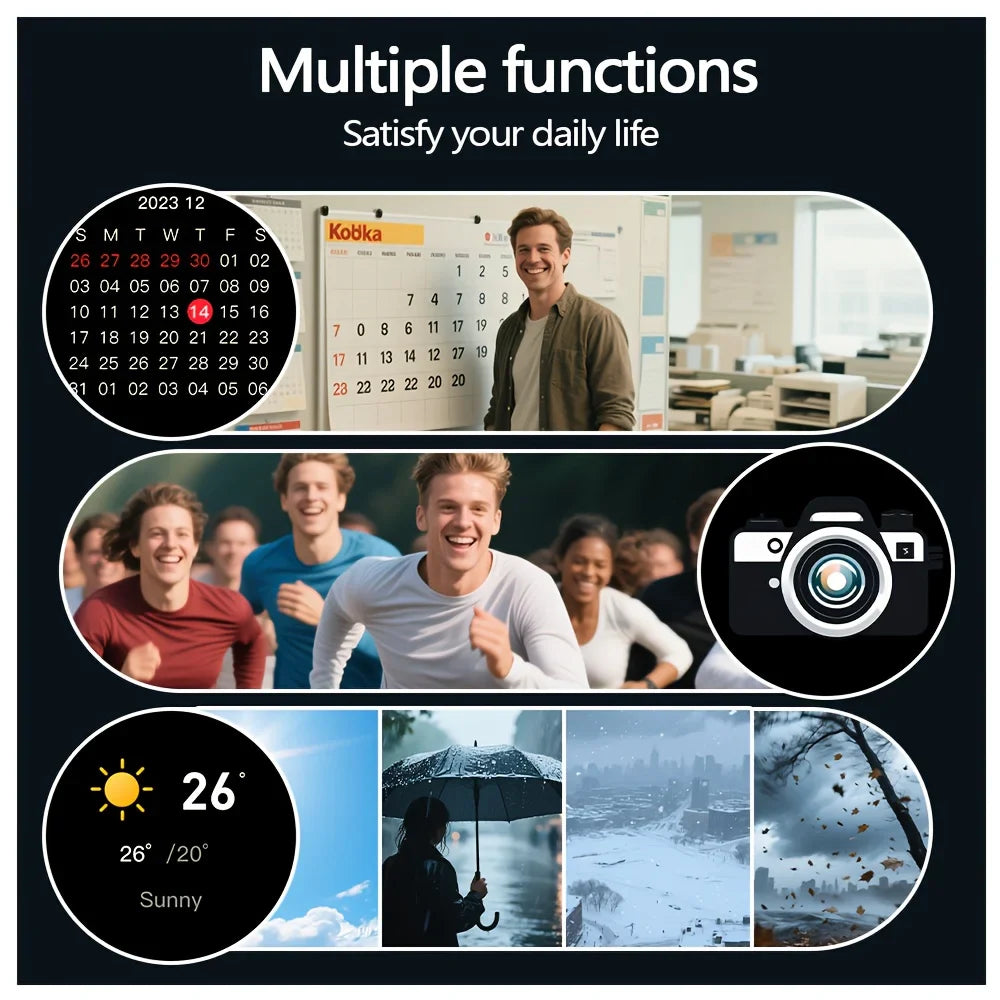 ERUN Smart Watch 1.5" Touchscreen | Call, Music & Fitness