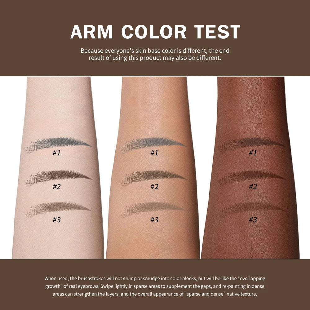 Multi-Fork Fluffy Liquid Eyebrow Pen waterproof Long Lasting Brow Natural Smooth Simulated Fine Flu Brow Pencil Eye Makeup Peaceful Pleasures Health and Wellness