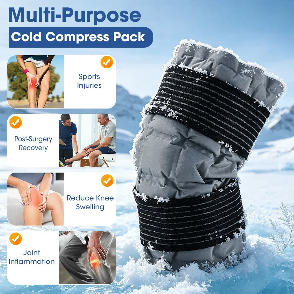 SAP Hot & Cold Knee Wrap – Reusable Microwave & Freezable Brace
