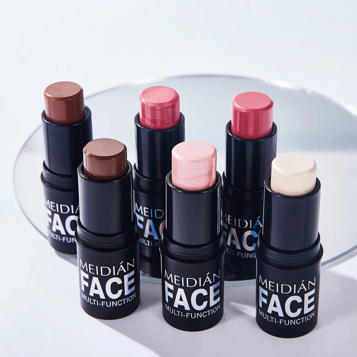 6-Color Dual-Use Blush & Lip Stick – Natural Contour Makeup