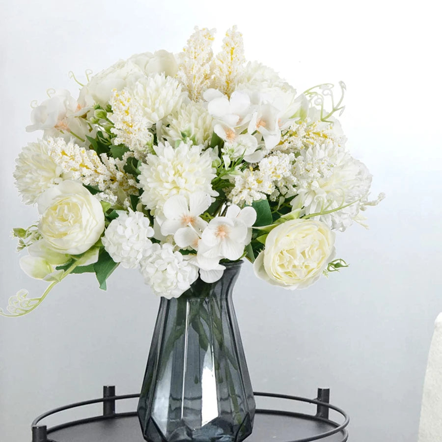 Artificial Silk Peony Ball Bouquet | Wedding & Home Decor