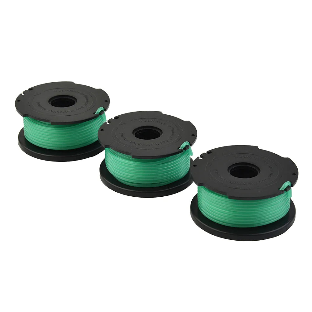 3-Pack Trimmer Spool Line Kit for Black+Decker GL7033 GL8033 GL9035