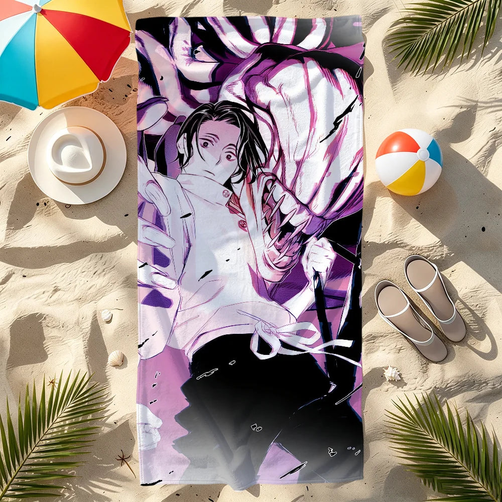 Yuta Okkotsu Anime Quick-Dry Beach Towel | Pool Travel Gym