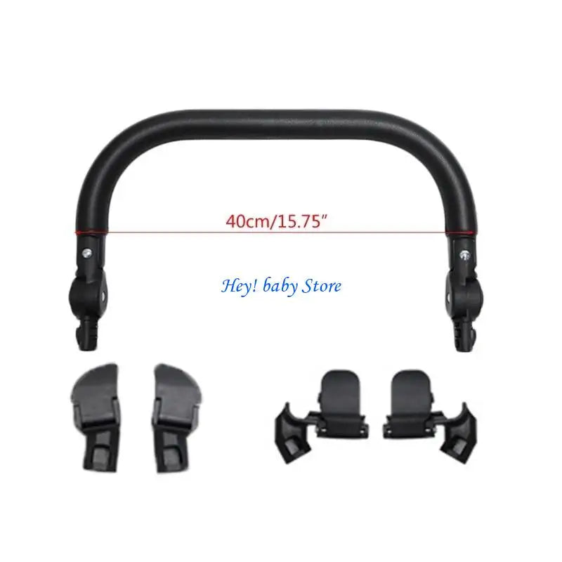 Universal Stroller Bumper Bar | PU Armrest & Legrest for Prams