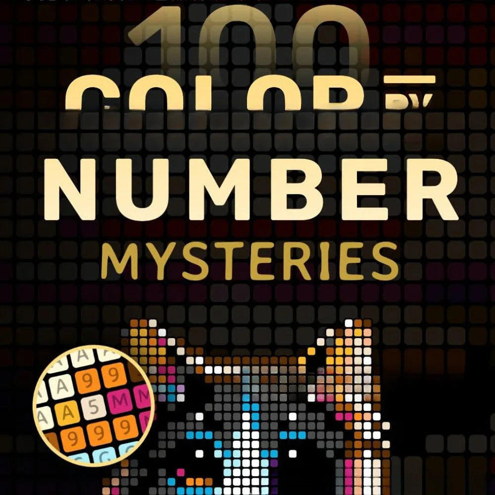 Stress Relief Pixel Art Coloring Book Adults Mystery Mosaic Number 32