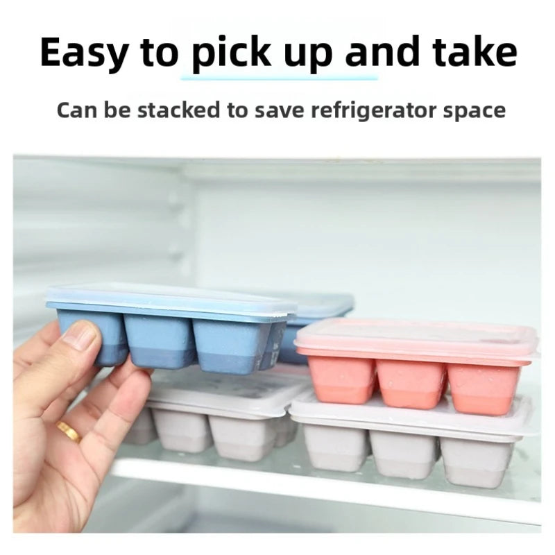1/2pcs Homemade silicone DIY ice freezer for summer use, personalized ice making box, whiskey cube ice freezer box Peaceful Pleasures Health and Wellness