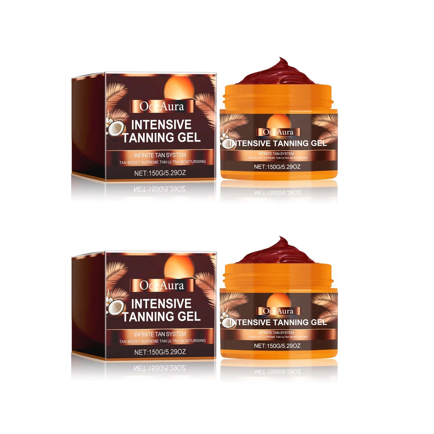 Sunless Self Tanning Gel & Bronzing Cream Set – Glow