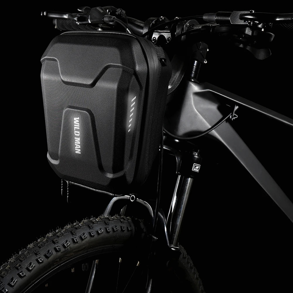 3L Bicycle MTB Handlebar Bag Large Capacity MTB Road Bike Hard Shell Phone Case Electric Scooter Pouch Cycling Equipment Peaceful Pleasures Health and Wellness