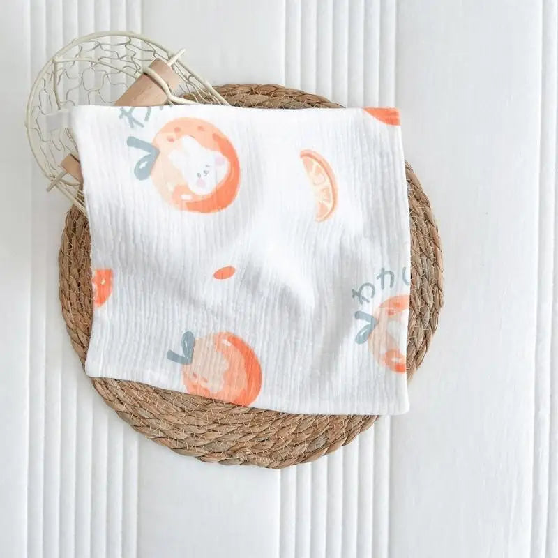 4-Layer Cotton Baby Washcloth – Soft Infant Face & Burp Cloth
