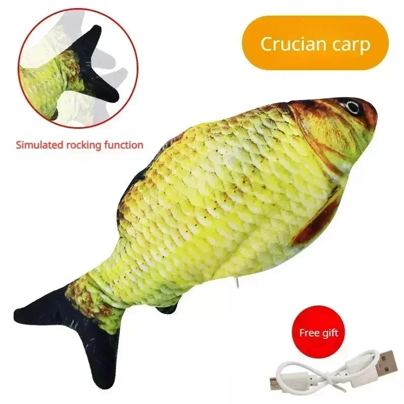 Floppy Fish Cat Toy – USB Rechargeable Interactive Cat Toy
