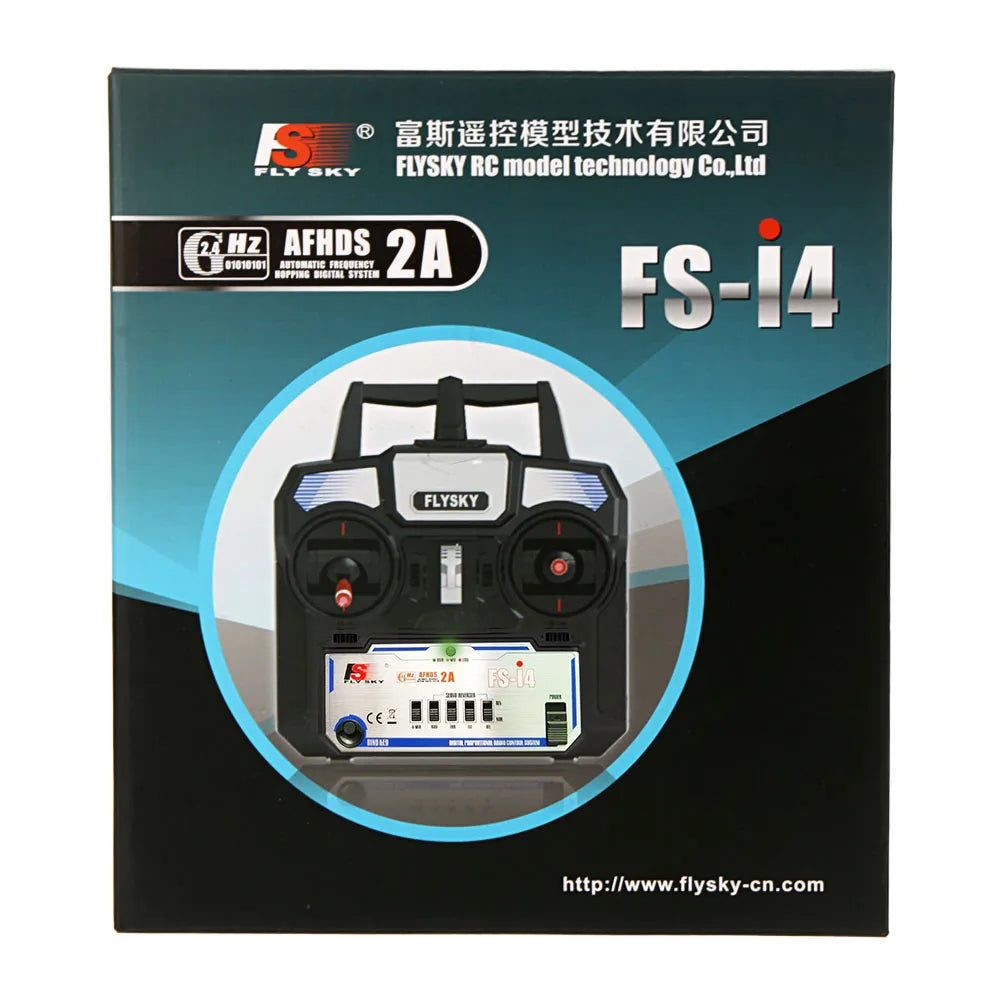 Flysky FS-i4 2.4GHz 4CH RC Transmitter + FS-A6 Receiver