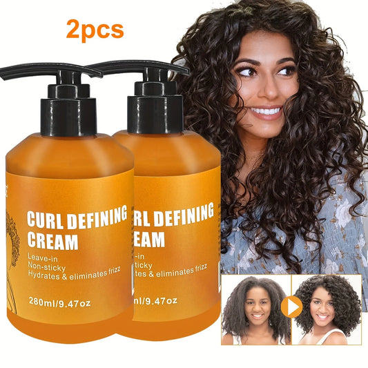 GZE Curl Defining Cream 2-Pack | Coconut, Sulfate-Free Curl Defining Cream Peaceful Pleasures Health and Wellness