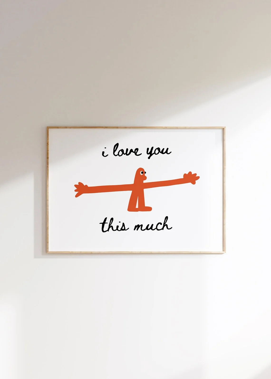 I Love You This Much Canvas Print | Nursery & Home Wall Art Canvas Wall Print Peaceful Pleasures Health and Wellness WS11121-3 20x30cm Unframed