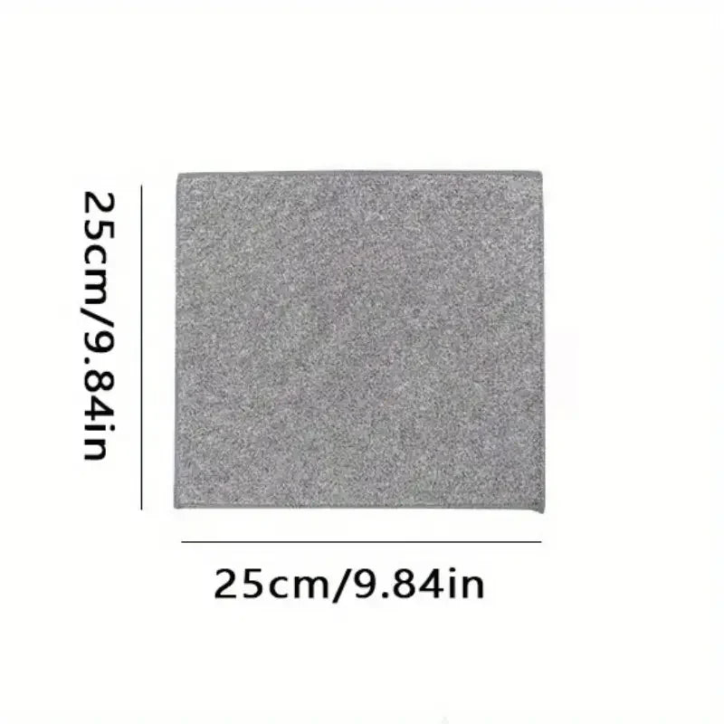 5/10/20pcs Kitchen Towel, Ultra-fine Fiber Light Gray Cleaning Cloth Set, Absorbent, Soft And Stain-removing Cloth Peaceful Pleasures Health and Wellness