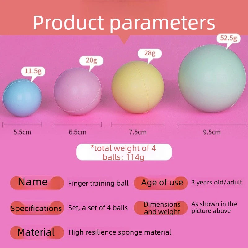 Finger Training Ball Piano Gesture Practice Hand Orthotics Correction