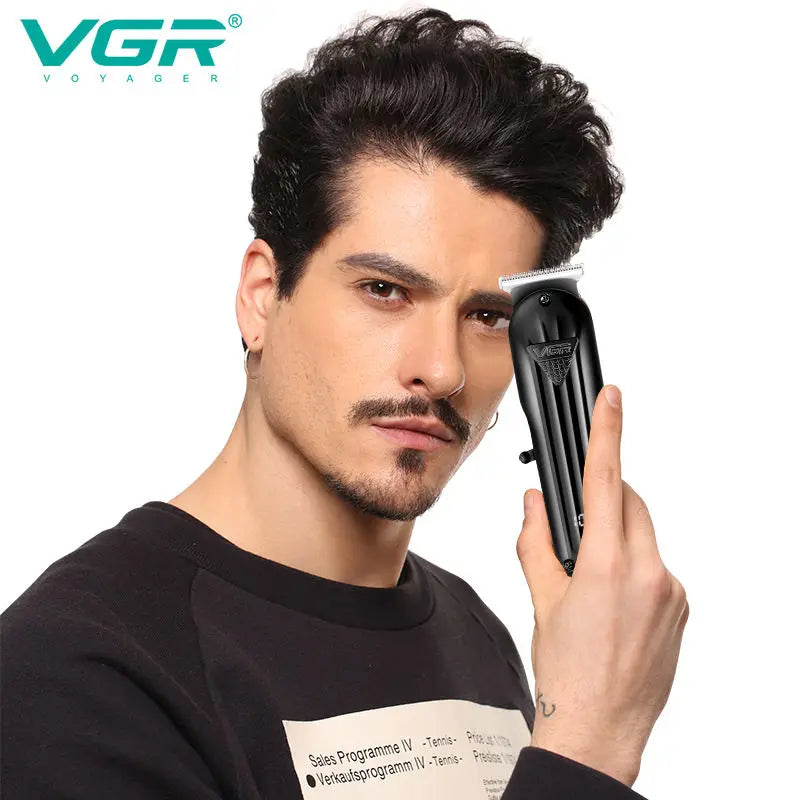 VGR Hair Trimmer Professional Hair Clipper Electric T-Blade Hair Cutting Machine 0mm LED Display Barber Trimmer for Men V-982 Peaceful Pleasures Health and Wellness