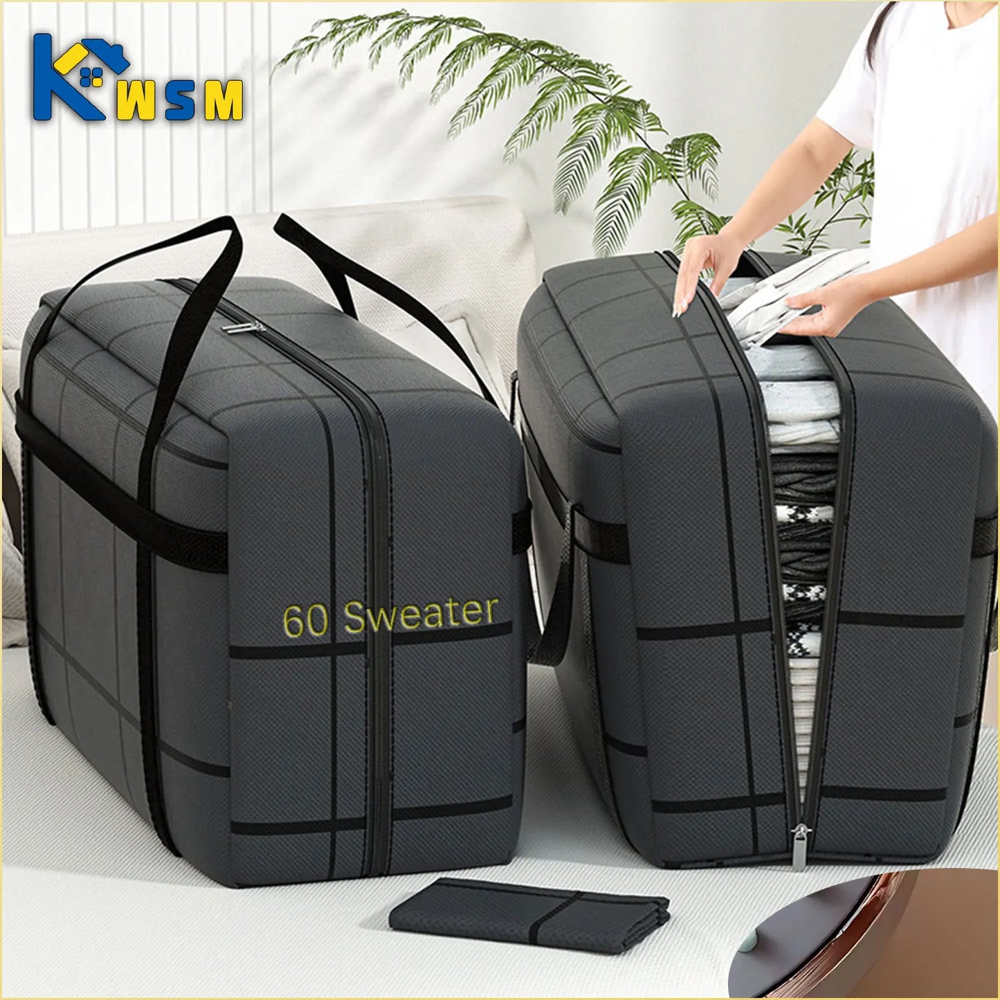 Large Capacity Quilt & Clothes Storage Bags | 1–4 Pack
