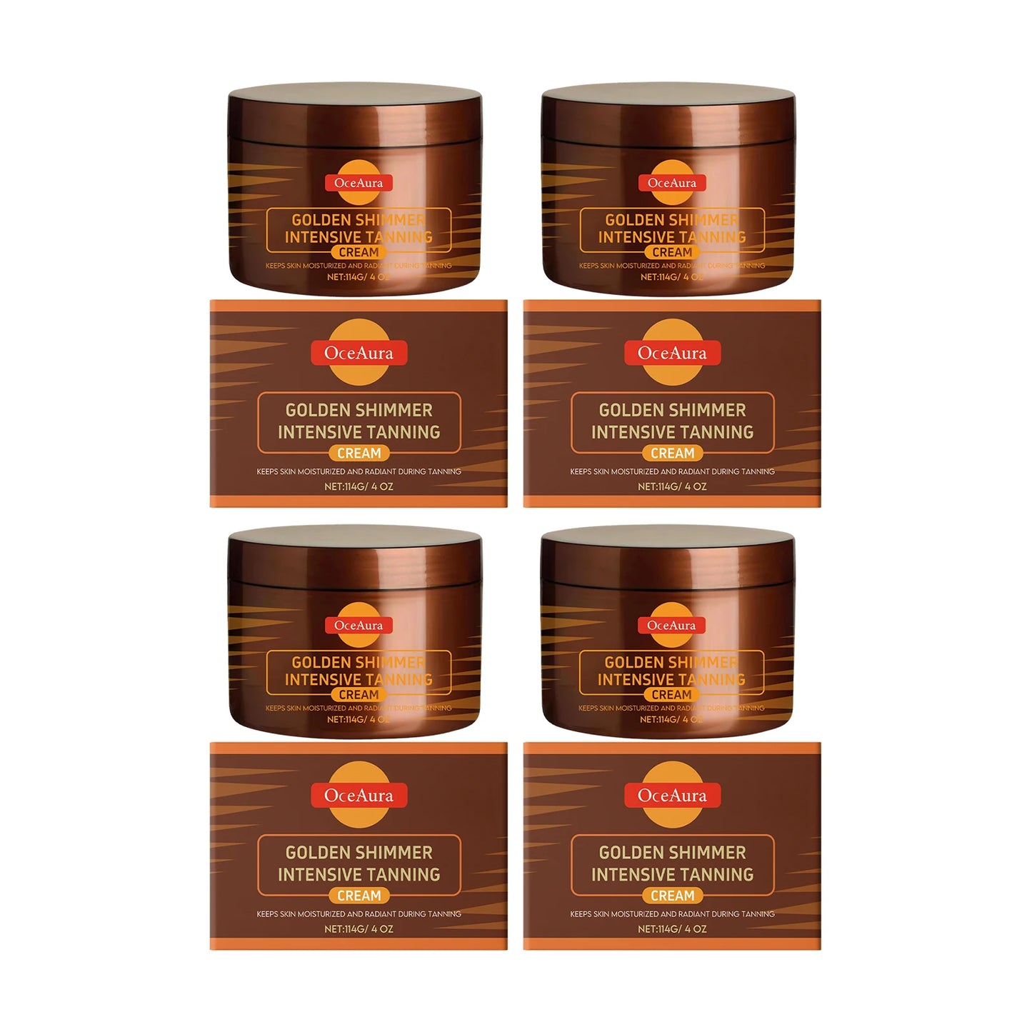 OceAura Golden Body Tanning Lotion & Bronzer Cream 114g