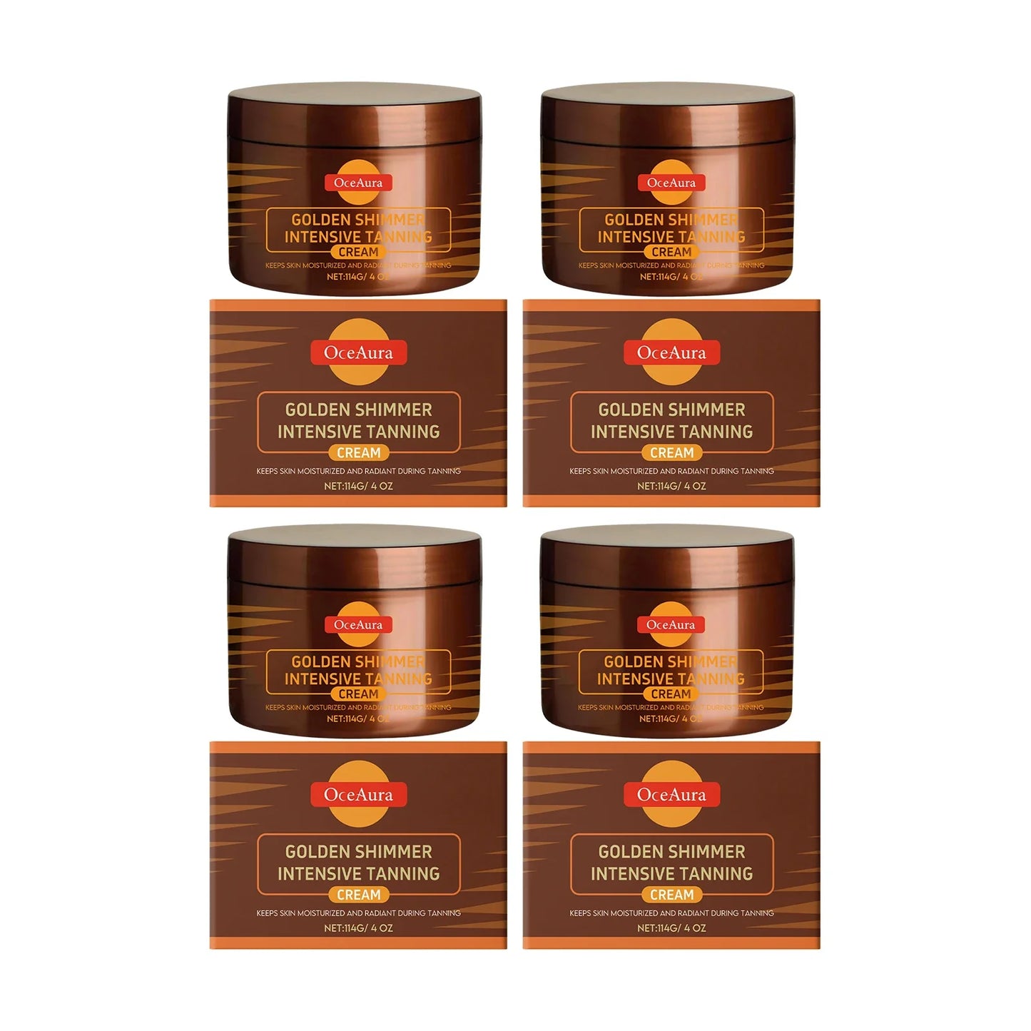 OceAura Golden Body Tanning Lotion & Bronzer Accelerator