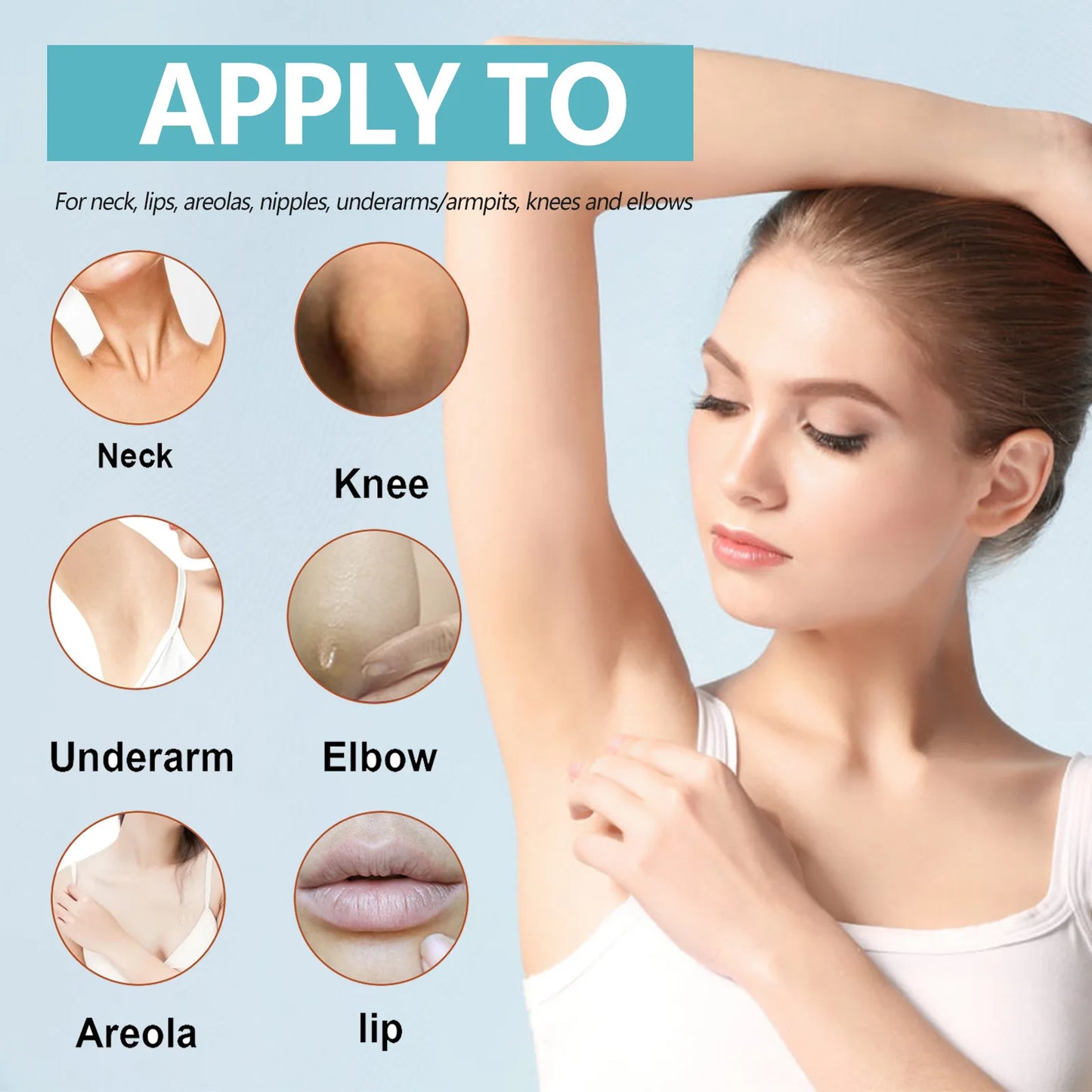 EELHOE Brightening Body Cream – Neck, Arm & Underarm Skin Care