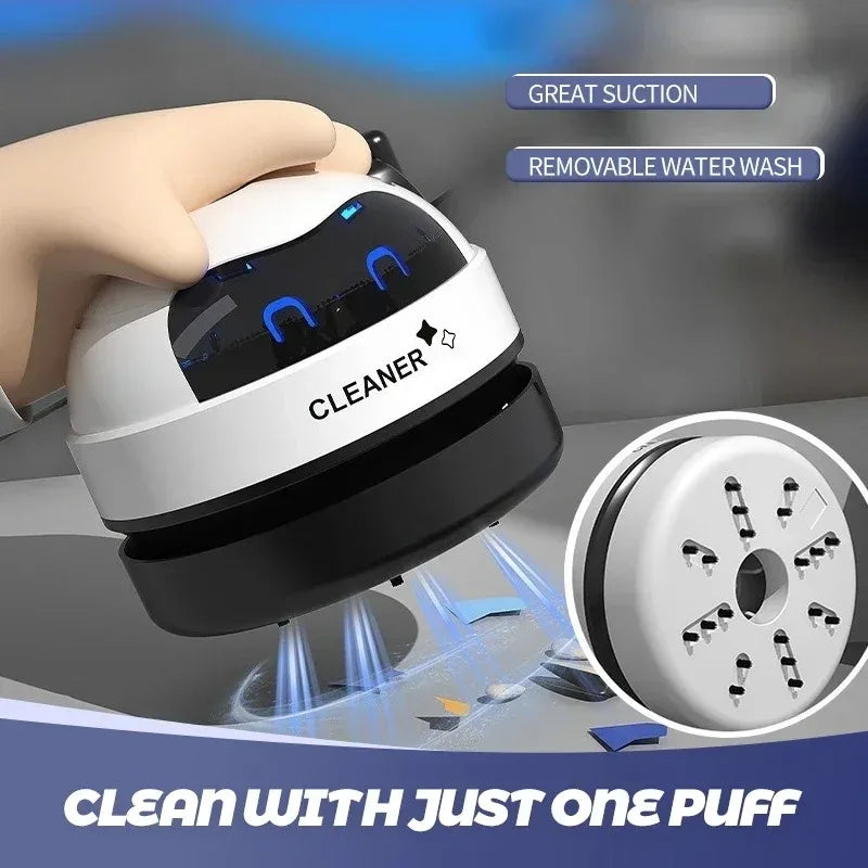 Mini Handheld USB Rechargeable Vacuum Cleaner For Keyboard Car Pet Hair Rubber Shavings Desktop Dust Removal Peaceful Pleasures Health and Wellness