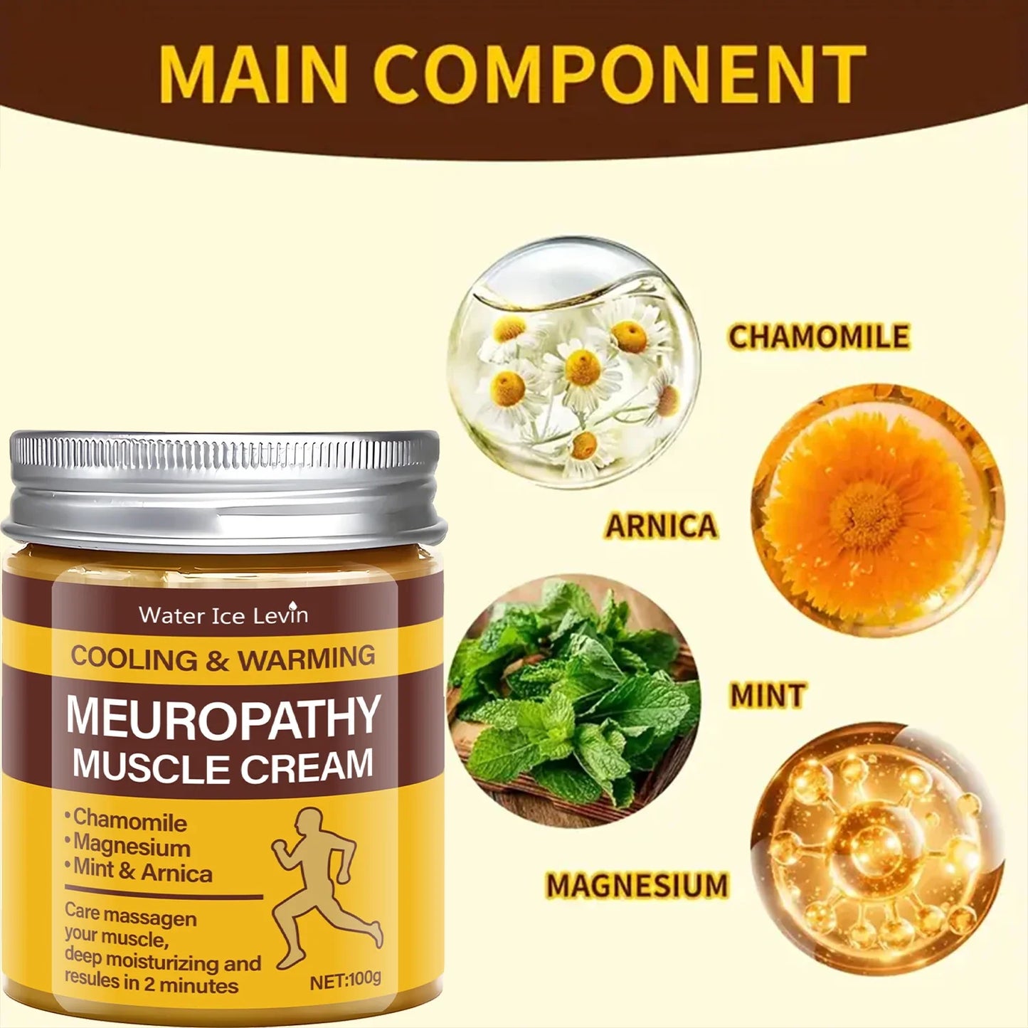 Cooling & Warming Body Cream with Chamomile & Magnesium | 100g