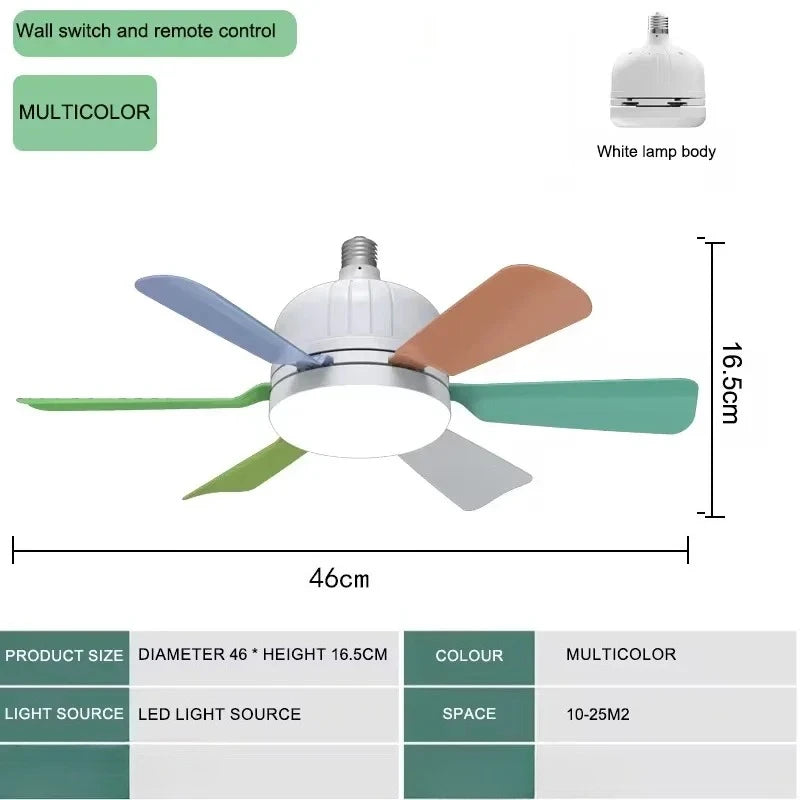 RTONTR Ceiling Fan Light Remote Control Dimmable LED | 2-in-1