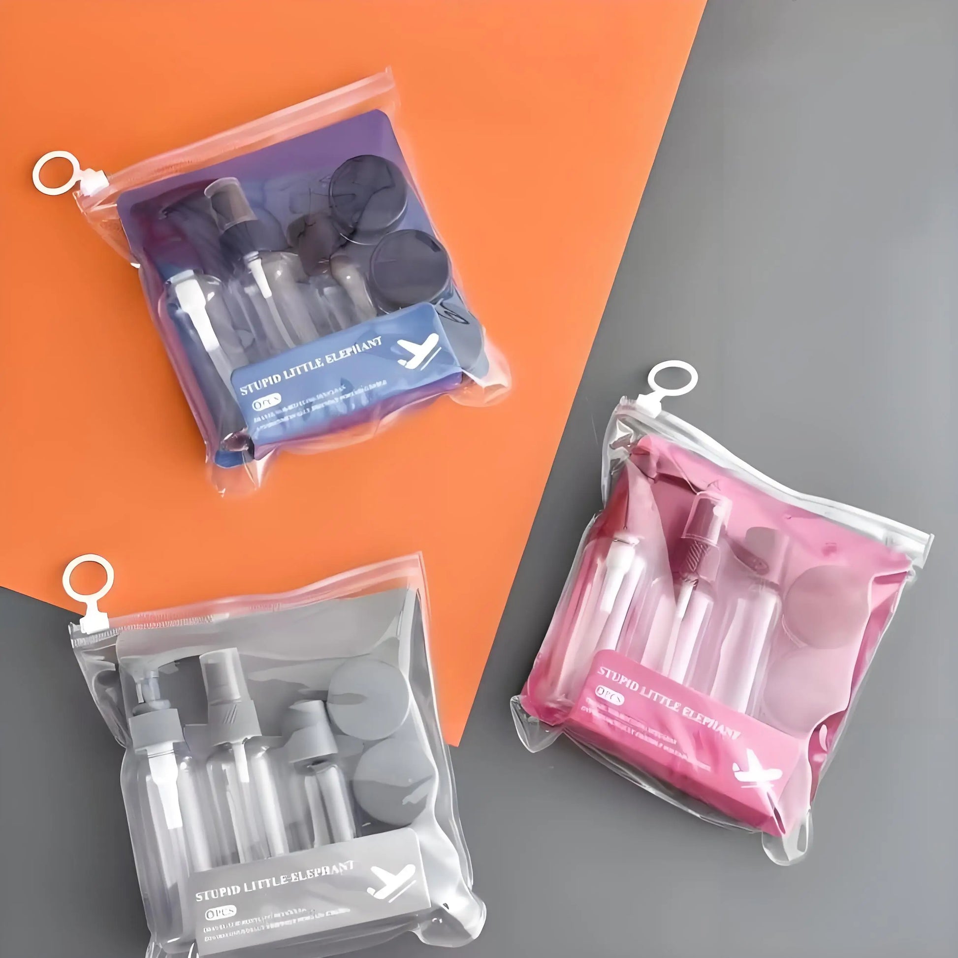 6 PCS Travel Bottles Set Leak Proof Press Type Refillable Containers For Cosmetics Lotion Cream Liquid Toiletries Storage Peaceful Pleasures Health and Wellness
