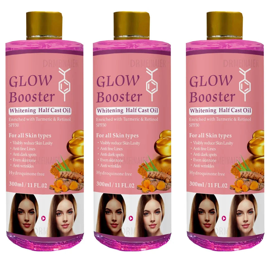 300ml Turmeric And Retinol Whitening Serum Glow Booster Cast Oil Anti Wrinkles And Dark Spots Repair Damage Skin For All Skin Peaceful Pleasures Health and Wellness 300mlx3 pieces
