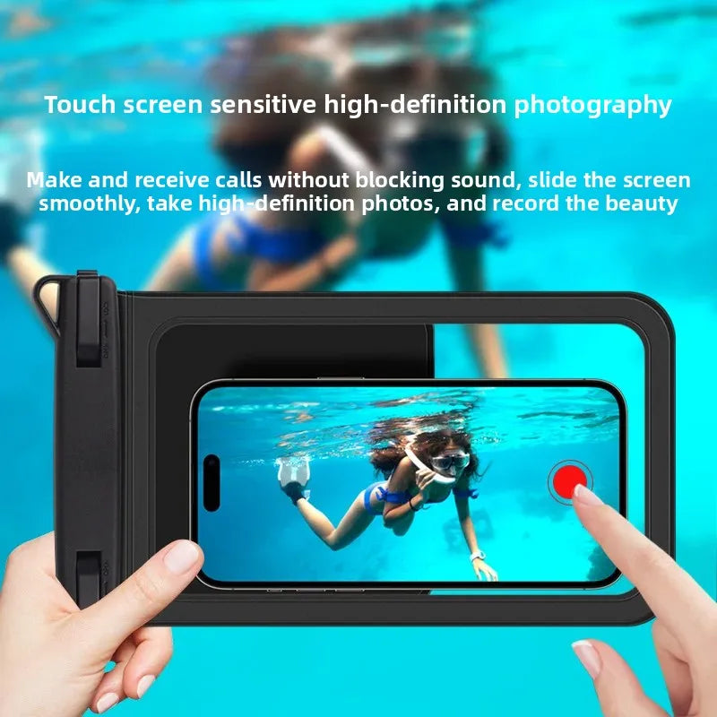 IPX8 waterproof phone pouch for swimming bag phone waterproof case mobile phone bag waterproof large waterproof case diving Peaceful Pleasures Health and Wellness