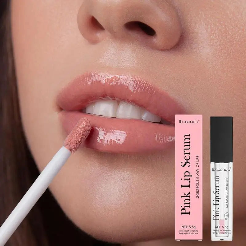Pink Lip Plumping Serum Gloss – Moisturizing & Long-Lasting