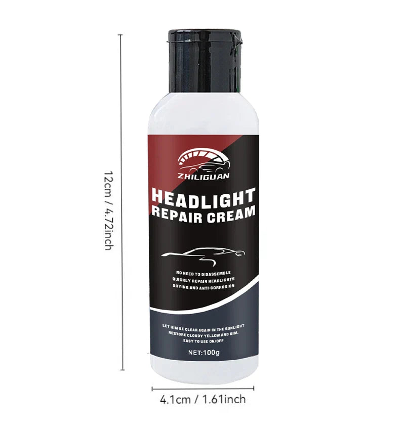 Car Headlight Restoration Kit – Remove Yellowing & Fog