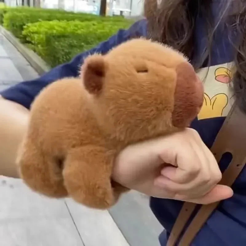 Capybara & Dolphin Snap Circle Plush Wrist Toy | Party Decor