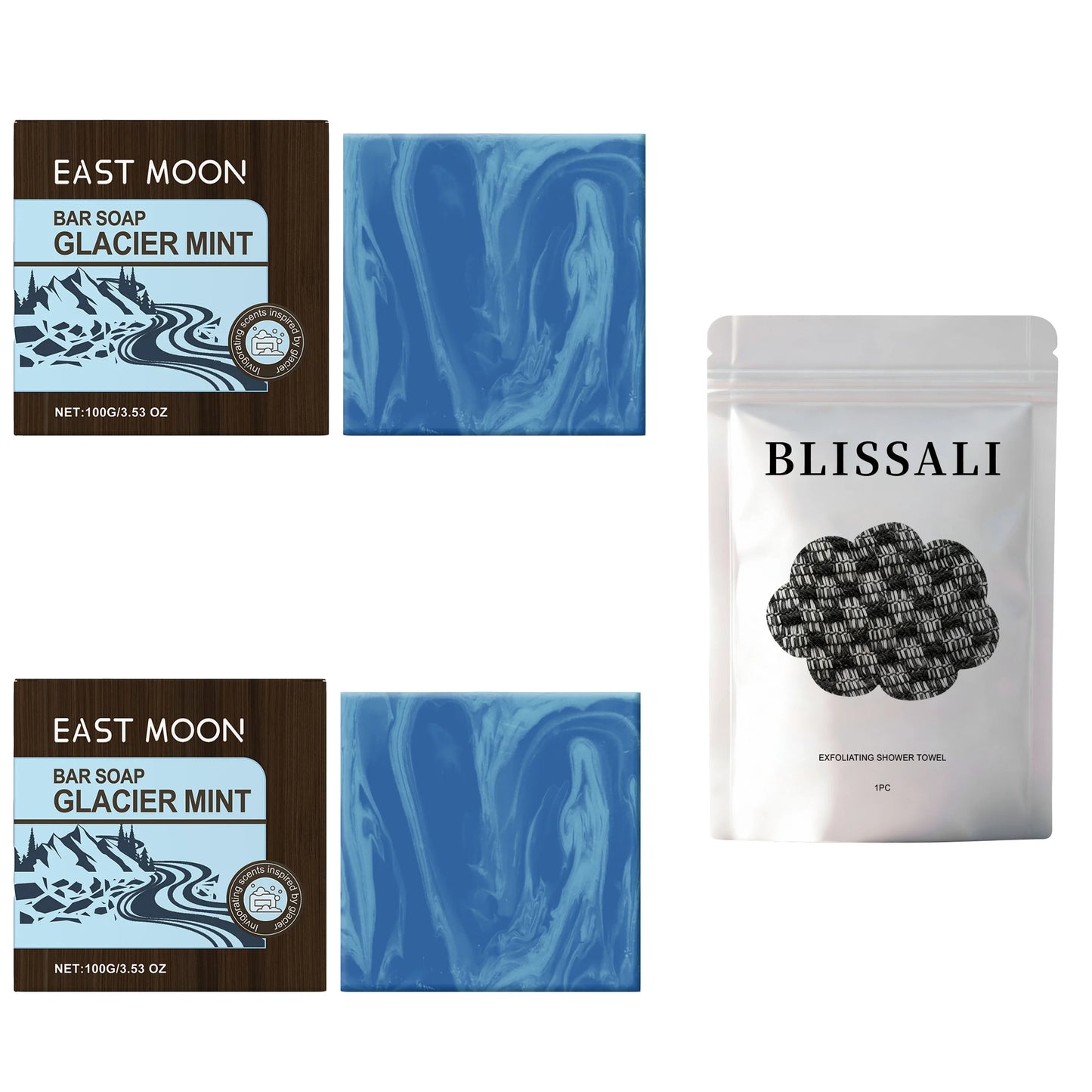 Glacier Cooling Mint Men's Bar Soap – Face & Body Cleanser