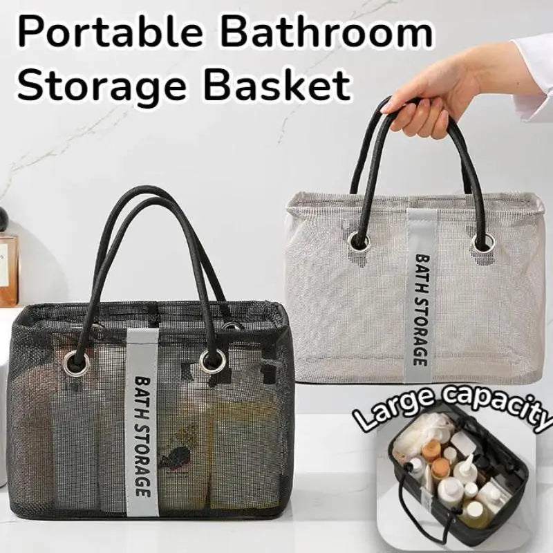 Portable Tote Shower Basket WaterproofBag With Handle Large Capacity Toiletry Bag Organizer Unisex Peaceful Pleasures Health and Wellness