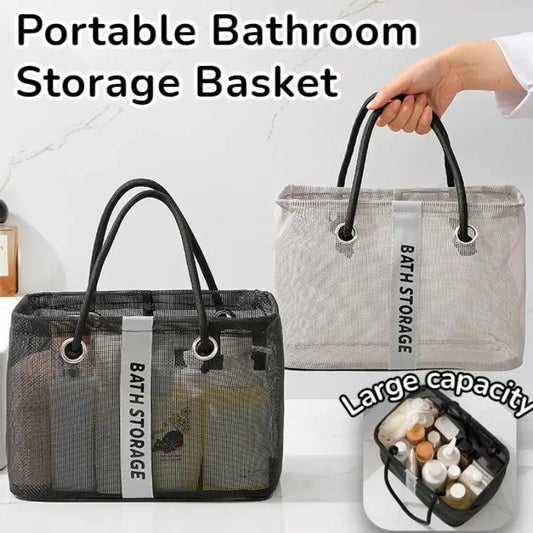 Portable Tote Shower Basket WaterproofBag With Handle Large Capacity Toiletry Bag Organizer Unisex Peaceful Pleasures Health and Wellness