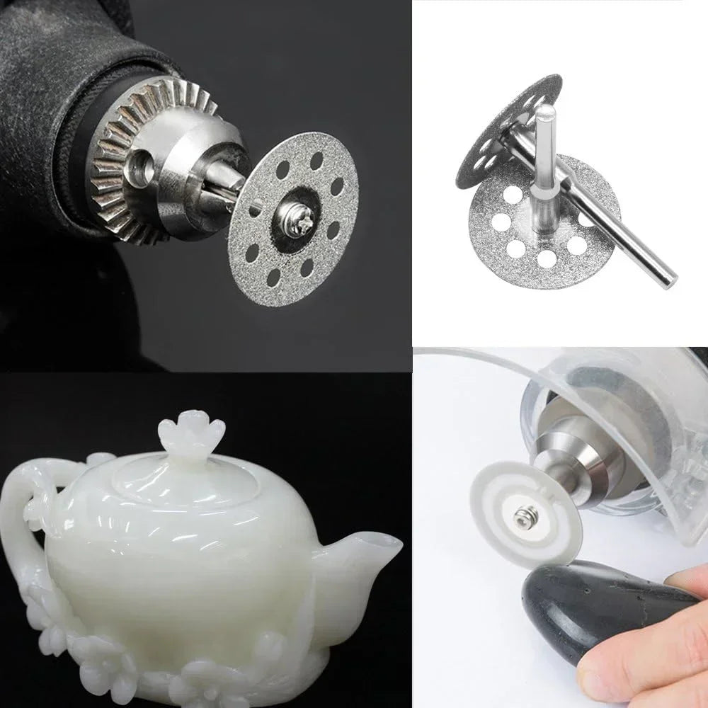 1/2 Set (Each Set Contains 12 Pieces) of Electric Grinding Accessories, Grinding Wheel Cores for Metal Cutting Rotary Tools, Electric Grinder Parts Peaceful Pleasures Health and Wellness