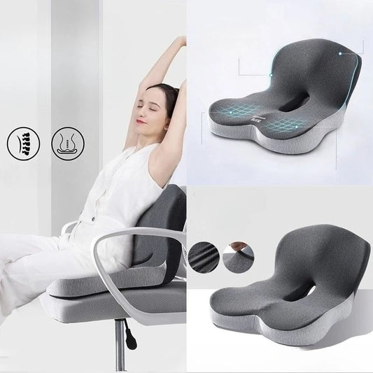 Memory Foam Cushion Waist Pillow Lumbar Support Office Pillow Chair Cushion Interior Accessories Pillow Car Seat Waist Brace Peaceful Pleasures Health and Wellness