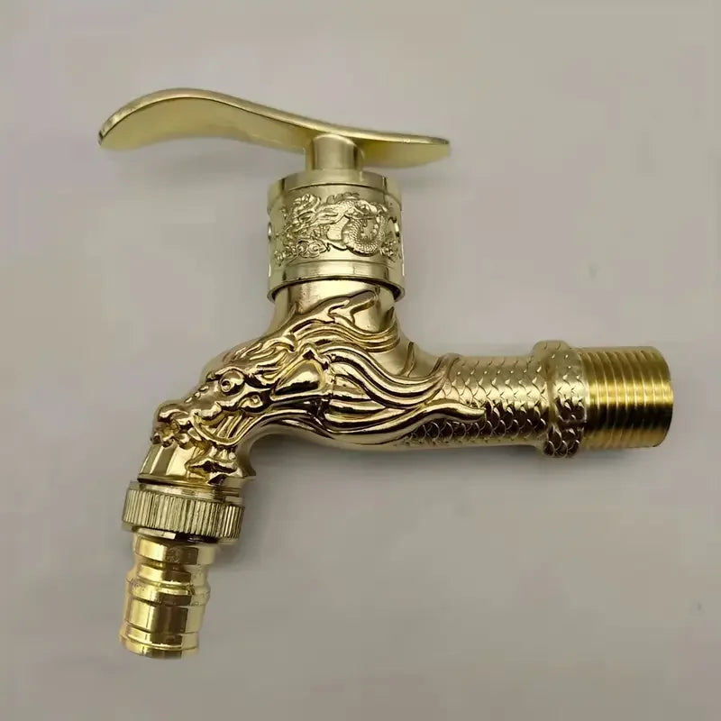 Vintage Wall-Mounted Ball Valve Faucet | Stainless Steel Tap