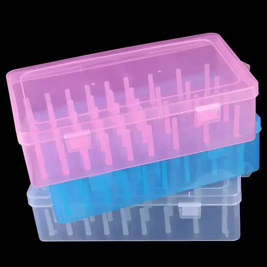 New Sewing Thread Box 42 Pieces Spools Bobbin Carrying Case Container Holder Craft Spool Organizing Case Sewing 24 Spools Peaceful Pleasures Health and Wellness