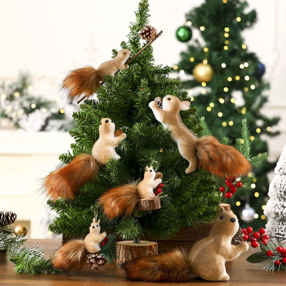 Realistic Squirrel Christmas Ornament – Xmas Tree Pendant