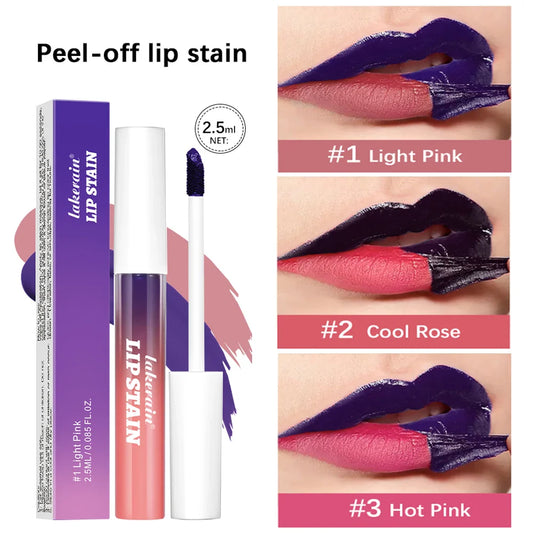 Lakerain Peel-Off Lip Stain – Waterproof & Long-Lasting | 3 Colors Lip Stain Oasis Select 3pcs