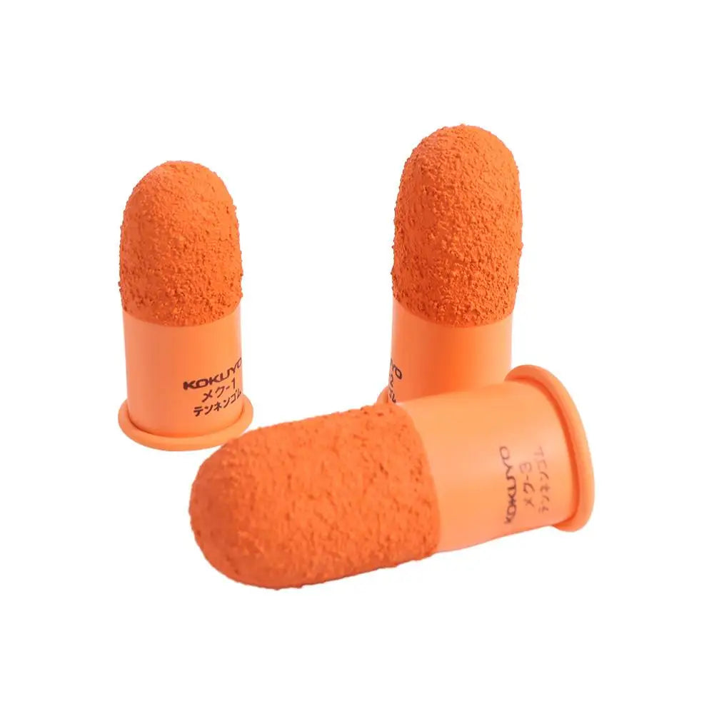 Multi-purpose Non-slip Finger Cover Natural Rubber Counting Fingertips Protector Gloves Anti-static Reusable Orange Finger Cots Peaceful Pleasures Health and Wellness