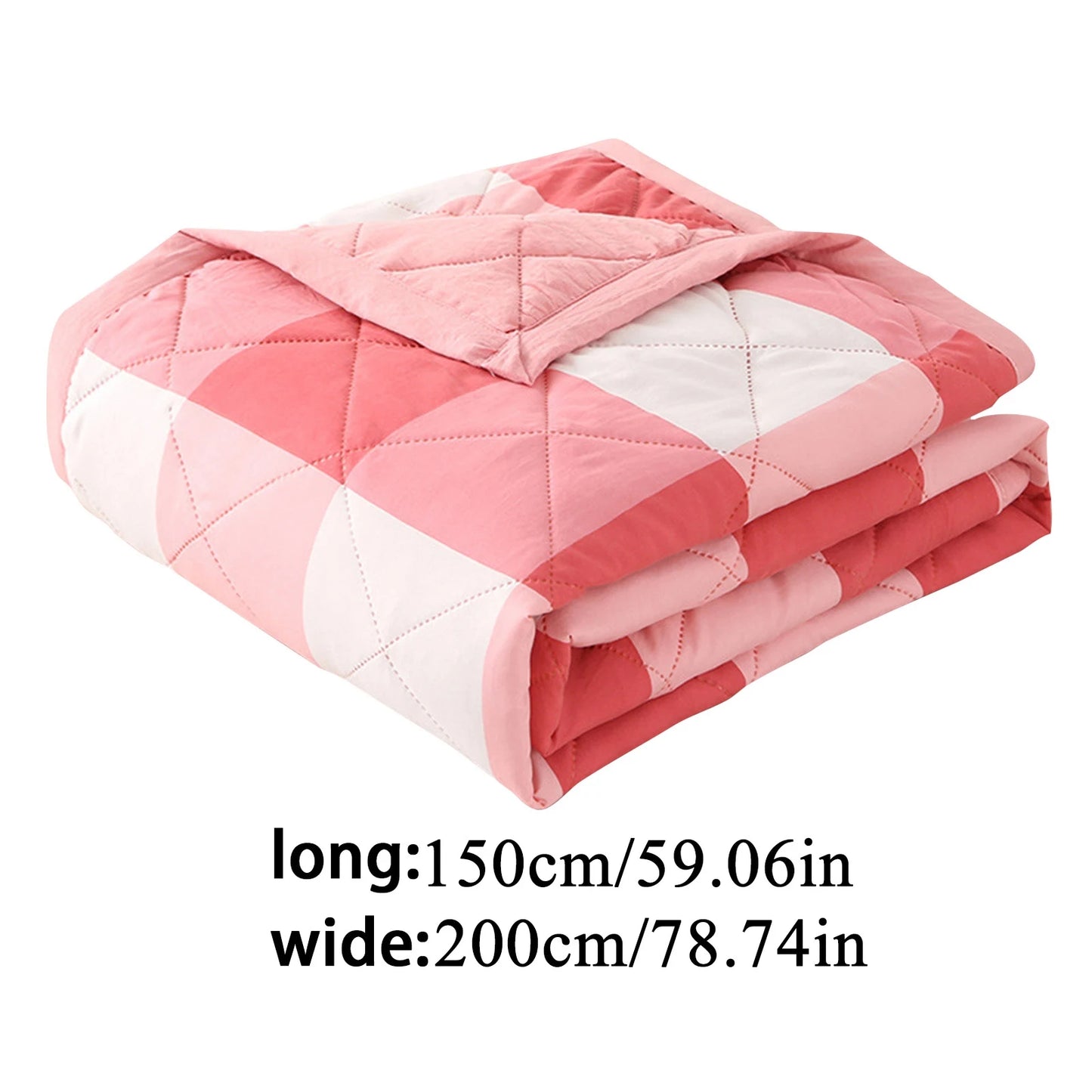 Summer Thin Comforter Soft Air-Conditioned Four Season Comforter Machine Washable Single Double Blanket Ultrasonic Quilted Quilt Peaceful Pleasures Health and Wellness