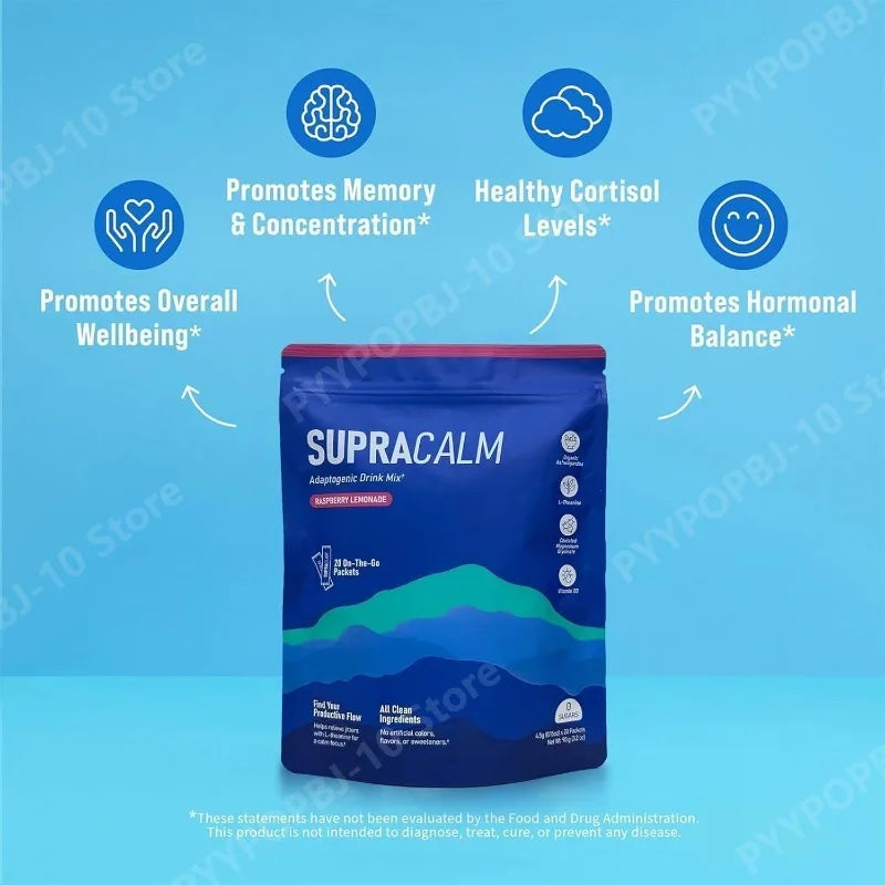 Raspberry Lemonade Drink Mix – L-Theanine & KSM-66 Ashwagandha 20ct
