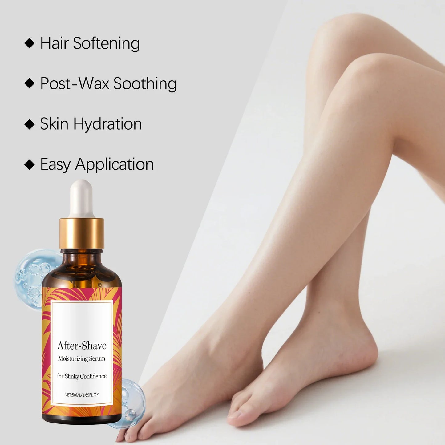 Post-Hair Removal Serum – Cleanse, Moisturize & Smooth Skin