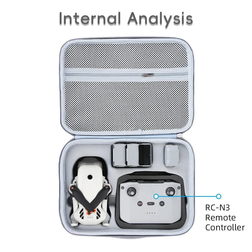Integrated Lining Design For DJI Lito X1 Lito 1 RC 2 RC N3 All-In-One PU Storage Case With Shoulder Strap For Easy Portability Peaceful Pleasures Health and Wellness