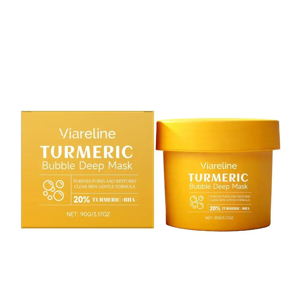 Korean Turmeric Bubble Facial Mask – Deep Cleansing & Blackhead Removal Peaceful Pleasures Health and Wellness turmeric