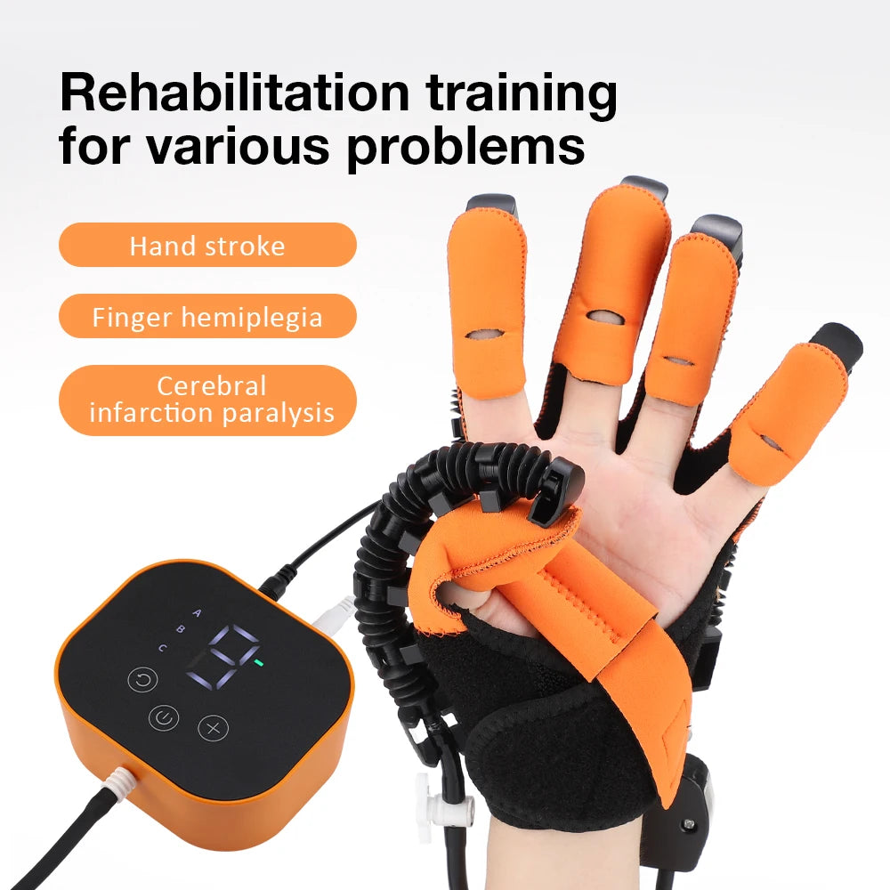 Hand Rehabilitation Robot Gloves Finger Exercise Stroke Hand Brace Hemiplegia Recovery Splint Glove Mirror Mobility Training Peaceful Pleasures Health and Wellness